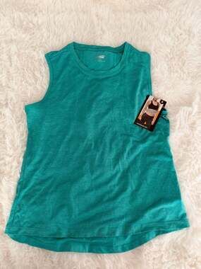 Avia Women's Teal Performance Tank Top, Size S (4-6)
